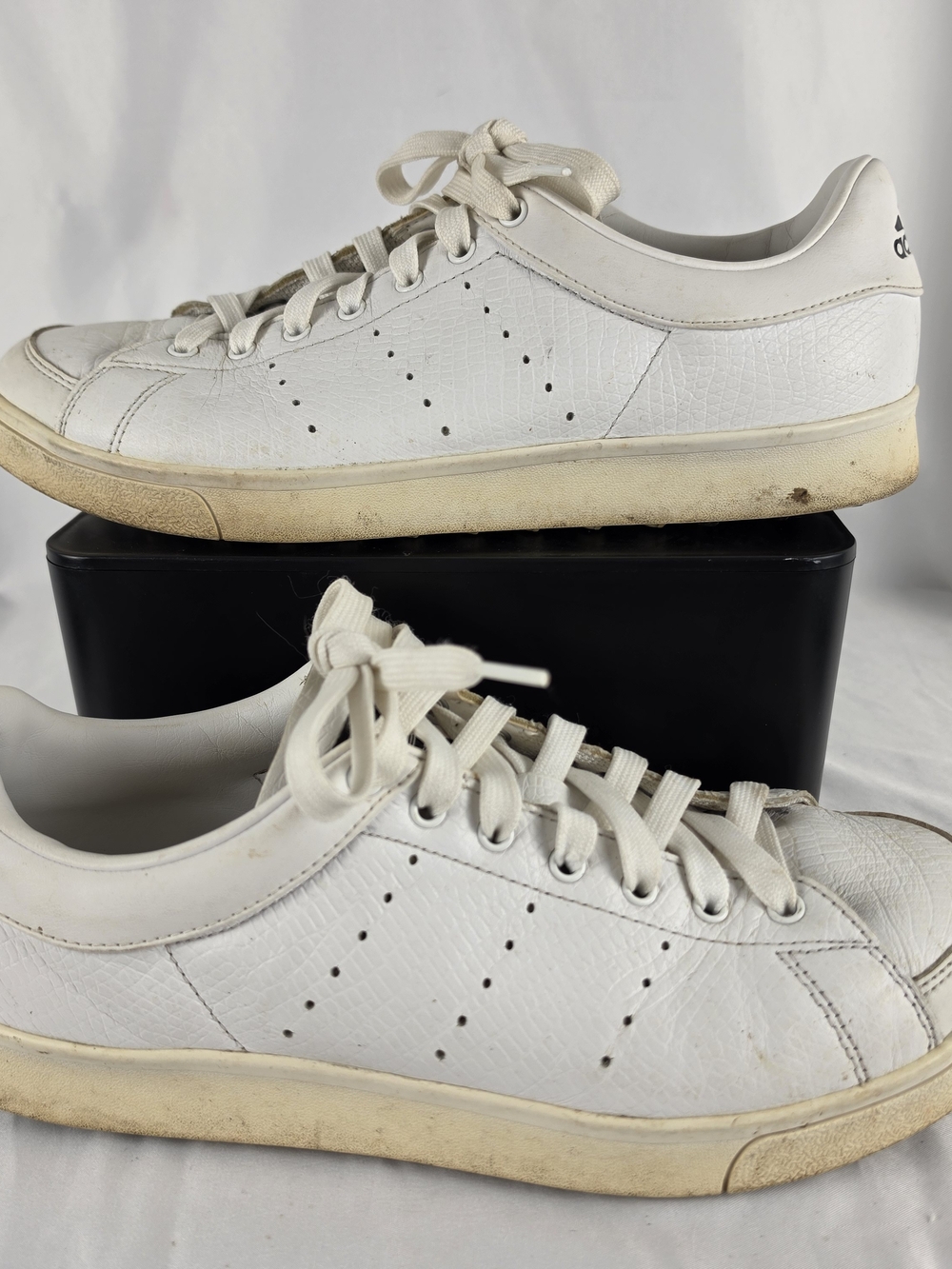 Adidas Adicross F33779 Triple White Leather Men's Golf Shoes Mens Size 9.5